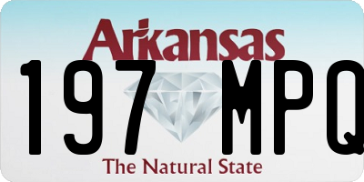 AR license plate 197MPQ