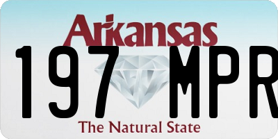 AR license plate 197MPR