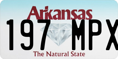 AR license plate 197MPX