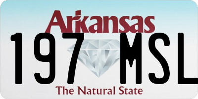 AR license plate 197MSL