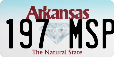 AR license plate 197MSP