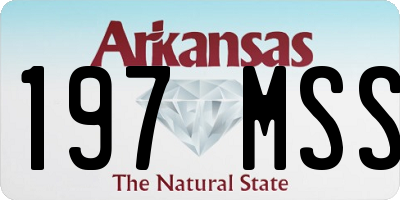 AR license plate 197MSS