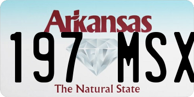 AR license plate 197MSX
