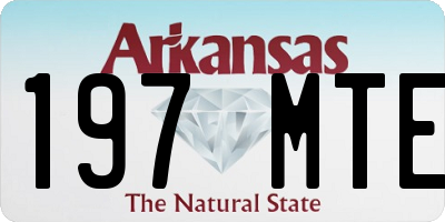 AR license plate 197MTE
