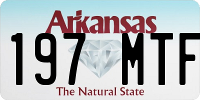 AR license plate 197MTF