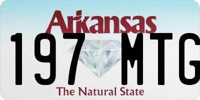 AR license plate 197MTG