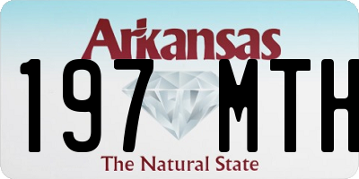 AR license plate 197MTH