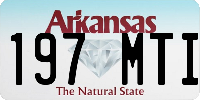 AR license plate 197MTI