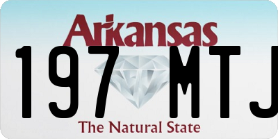 AR license plate 197MTJ