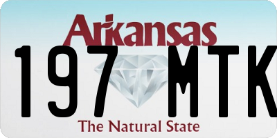 AR license plate 197MTK