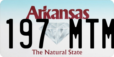 AR license plate 197MTM