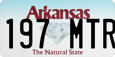 AR license plate 197MTR