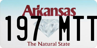AR license plate 197MTT