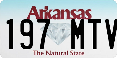 AR license plate 197MTV
