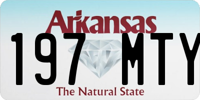 AR license plate 197MTY
