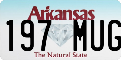 AR license plate 197MUG