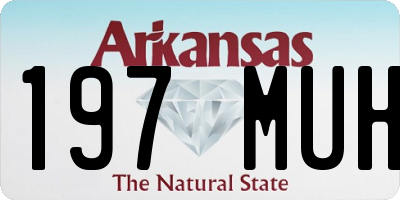 AR license plate 197MUH
