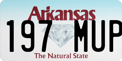 AR license plate 197MUP