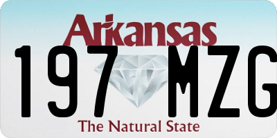 AR license plate 197MZG