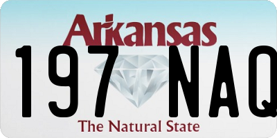 AR license plate 197NAQ