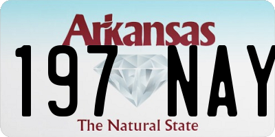 AR license plate 197NAY