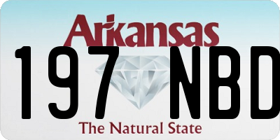 AR license plate 197NBD