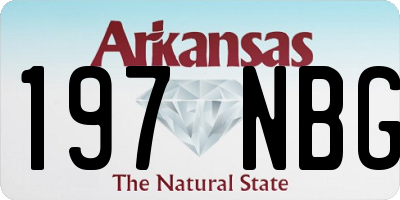 AR license plate 197NBG