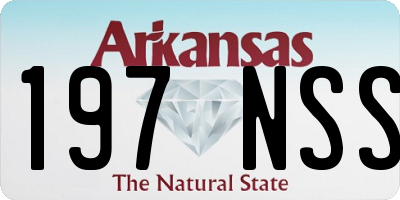 AR license plate 197NSS