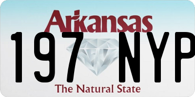 AR license plate 197NYP