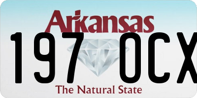 AR license plate 197OCX