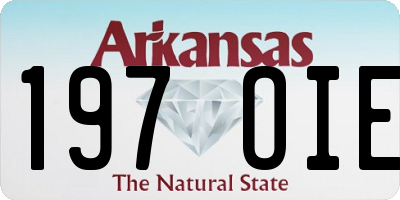 AR license plate 197OIE