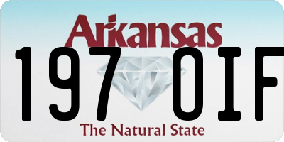 AR license plate 197OIF