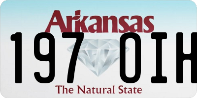 AR license plate 197OIH
