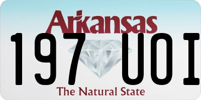 AR license plate 197UOI