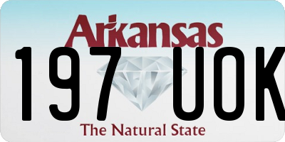 AR license plate 197UOK