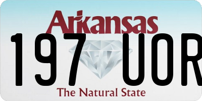 AR license plate 197UOR