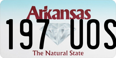AR license plate 197UOS