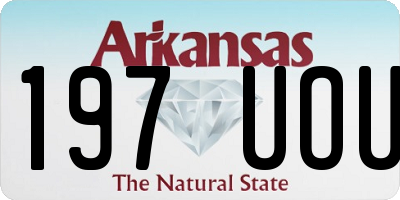 AR license plate 197UOU