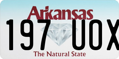 AR license plate 197UOX