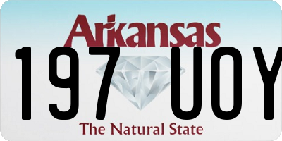 AR license plate 197UOY