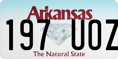 AR license plate 197UOZ