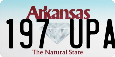 AR license plate 197UPA