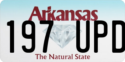AR license plate 197UPD