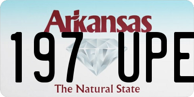 AR license plate 197UPE