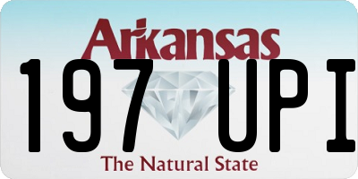 AR license plate 197UPI