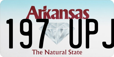 AR license plate 197UPJ