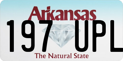 AR license plate 197UPL