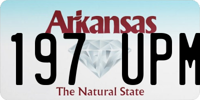 AR license plate 197UPM