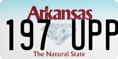 AR license plate 197UPP