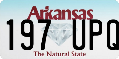 AR license plate 197UPQ